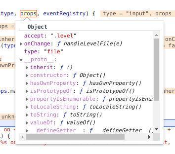 The inherit property on the object prototype