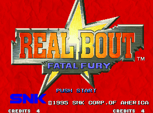 Real Bout Fatal Fury's title screen