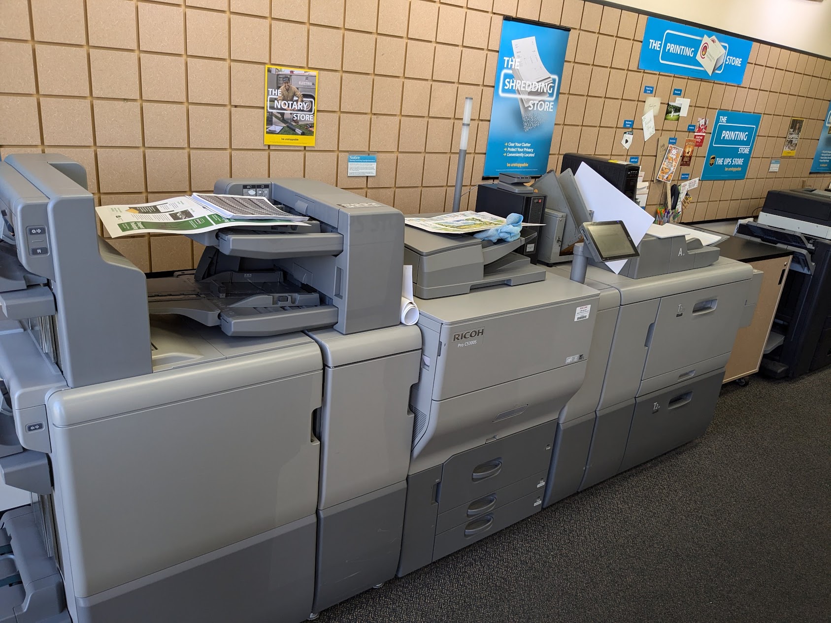 The behemoth printer at the UPS Store